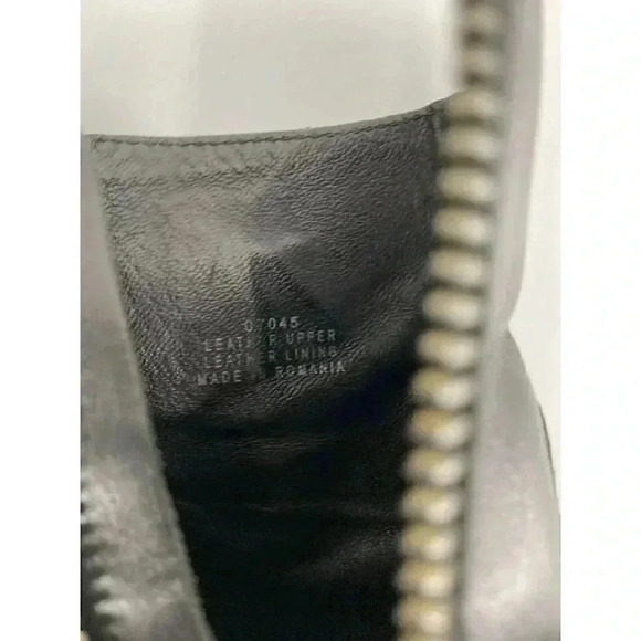 J.Crew Dean Ankle Buckle Block Heel Boots Size 9 $298 Black 07045 Zip Booties - Picture 5 of 7